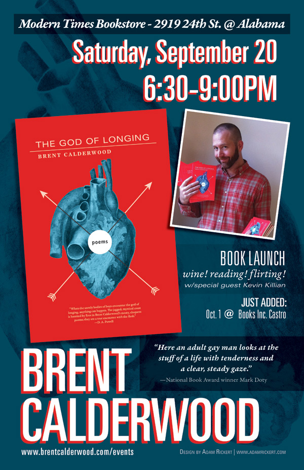The God of Longing book reading promo poster